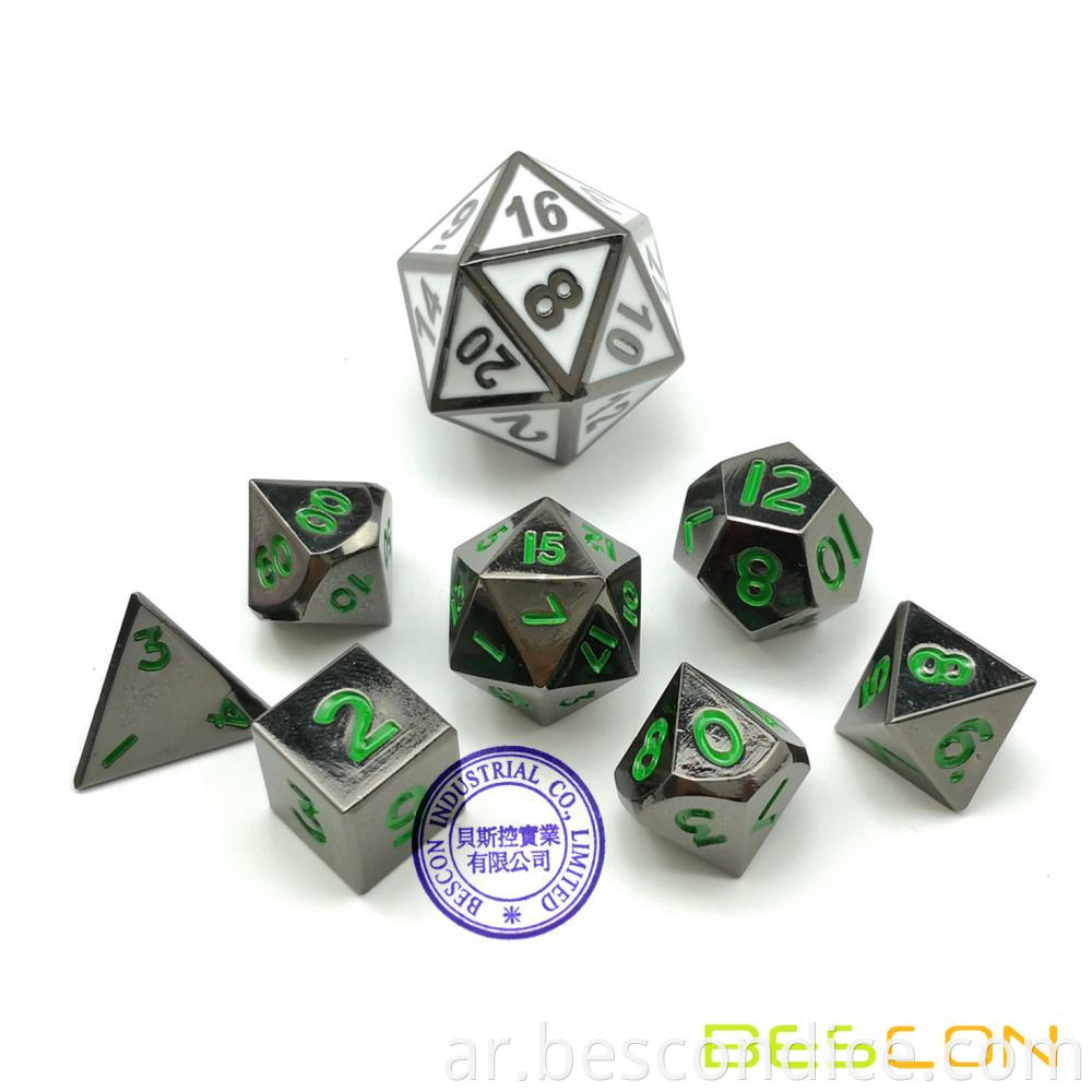 Mini Dice Set Metal Micro Miniature Rpg Dice 3